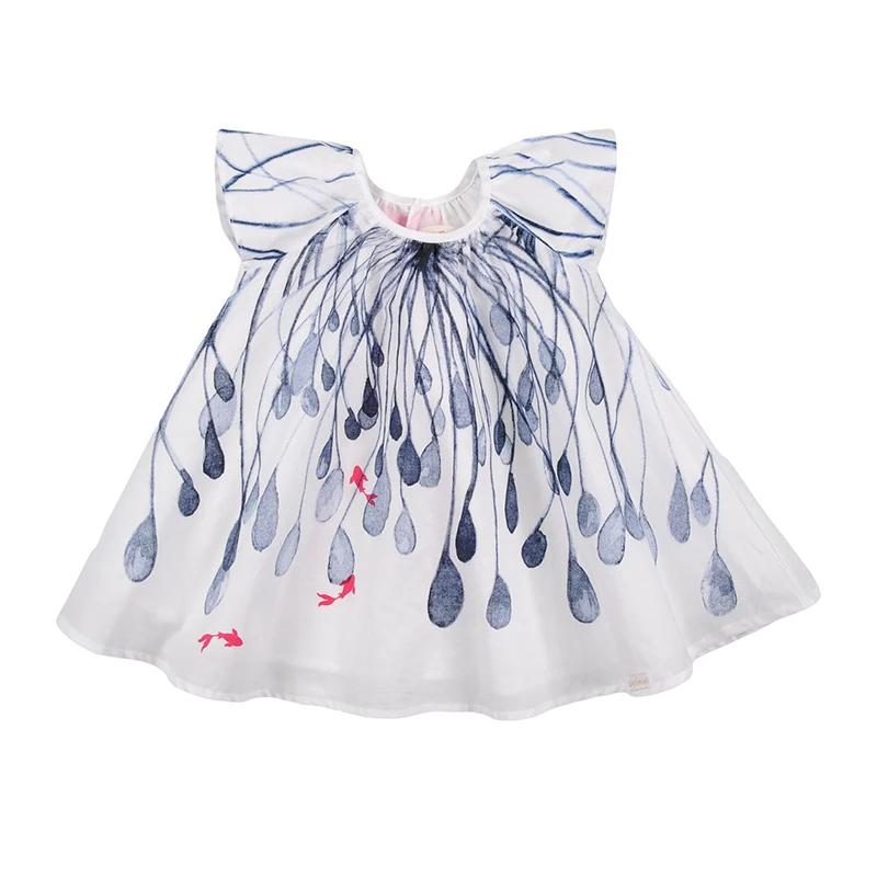 Girls cotton summer new dress dress