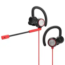 Vanpower игровая гарнитура Ушные крючки динамический двойной драйвер V6 наушников Ушные крючки наушники с съемный микрофон с микрофоном