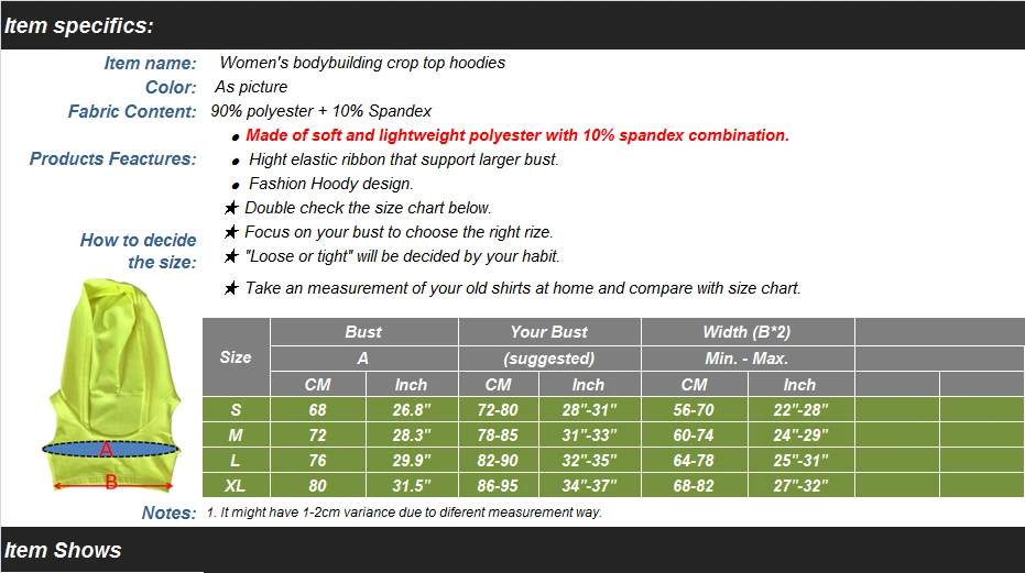 Size-Table