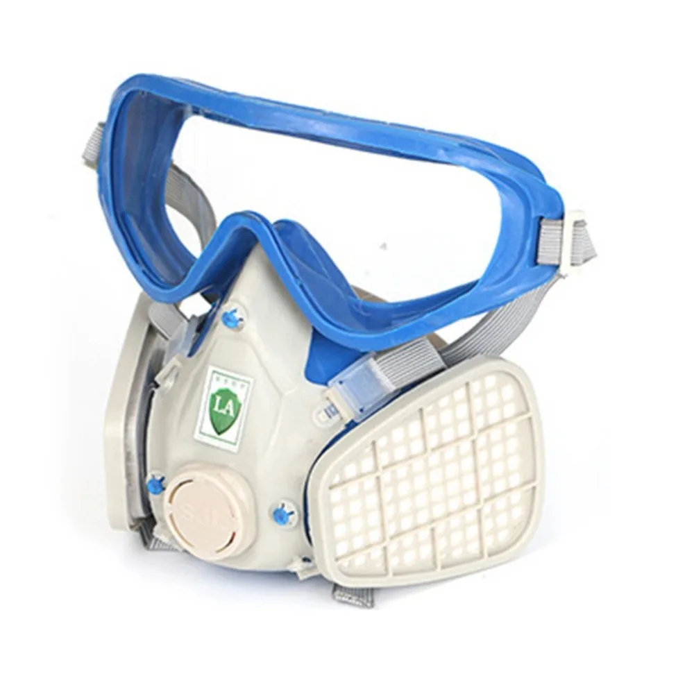 Анфас респиратор противогаз с очками краска химическая Пылезащитная маска на рабочем месте безопасность Поставки