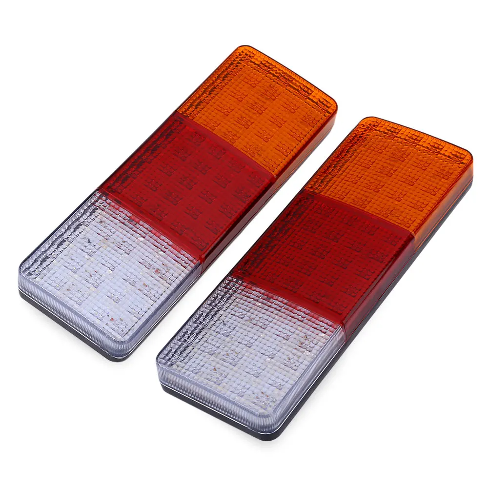 

Pair Of 12V Trailer Car 75 LEDs Waterproof Rear Tail Indicator Light Soft Light LED Lamps Shockproof Lighting Accessories