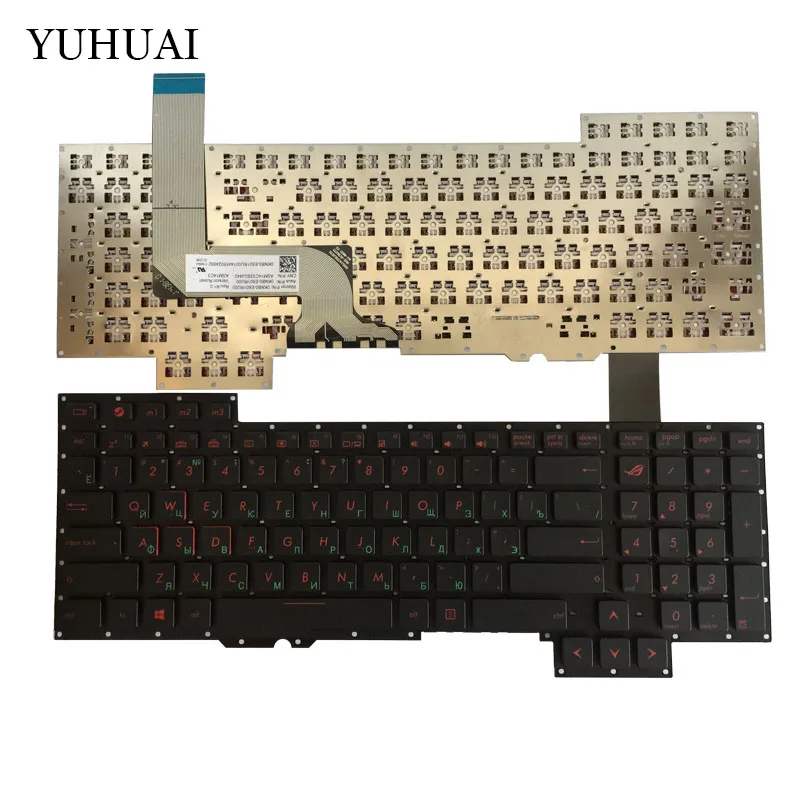 

Russian NEW keyboard For Asus G751 G751JM G751JT G751JY 0KNB0-E601RU00 ASM14C33SUJ442 RU laptop keyboard