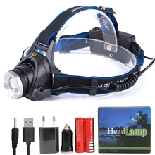 Cree XML L2 XML T6 Led Headlamp Zoomable Headlight Waterproof Head Torch flashlight Head lamp Fishing Hunting Light