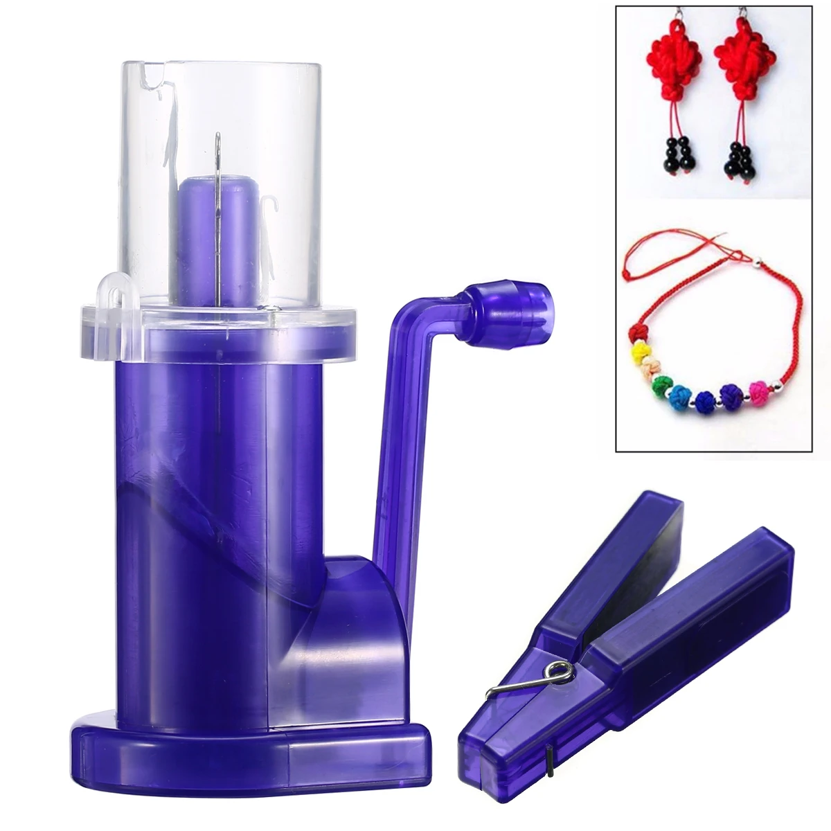 Koop Duurzaam Hand Breien Machine Spool Knitter Wol Winder Craft Armband Weave Geweven Tool Voor Decorating Knitwear Thuisgebruik Mayitr