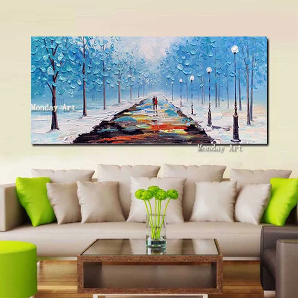 Large-Size-Hand-Painted-Blue-Tree-Landscape-Palette-Knife-Oil-Painting-On-Canvas-Forest-Wall-Picture (1)