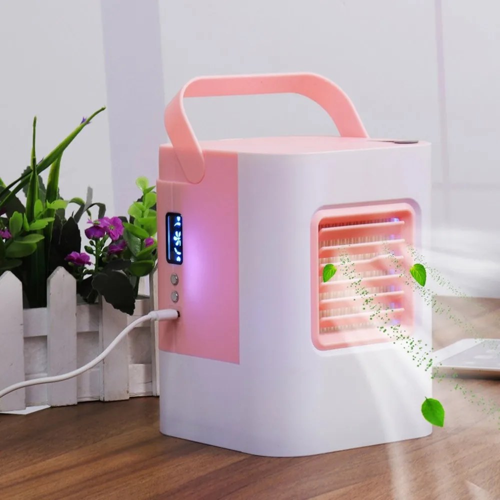 

Upgraded IDI Micro USB Air Cooler Mini Personal Air Conditioner Home Office Desk Cooler Cooling Bladeless Fan NEW Arrival