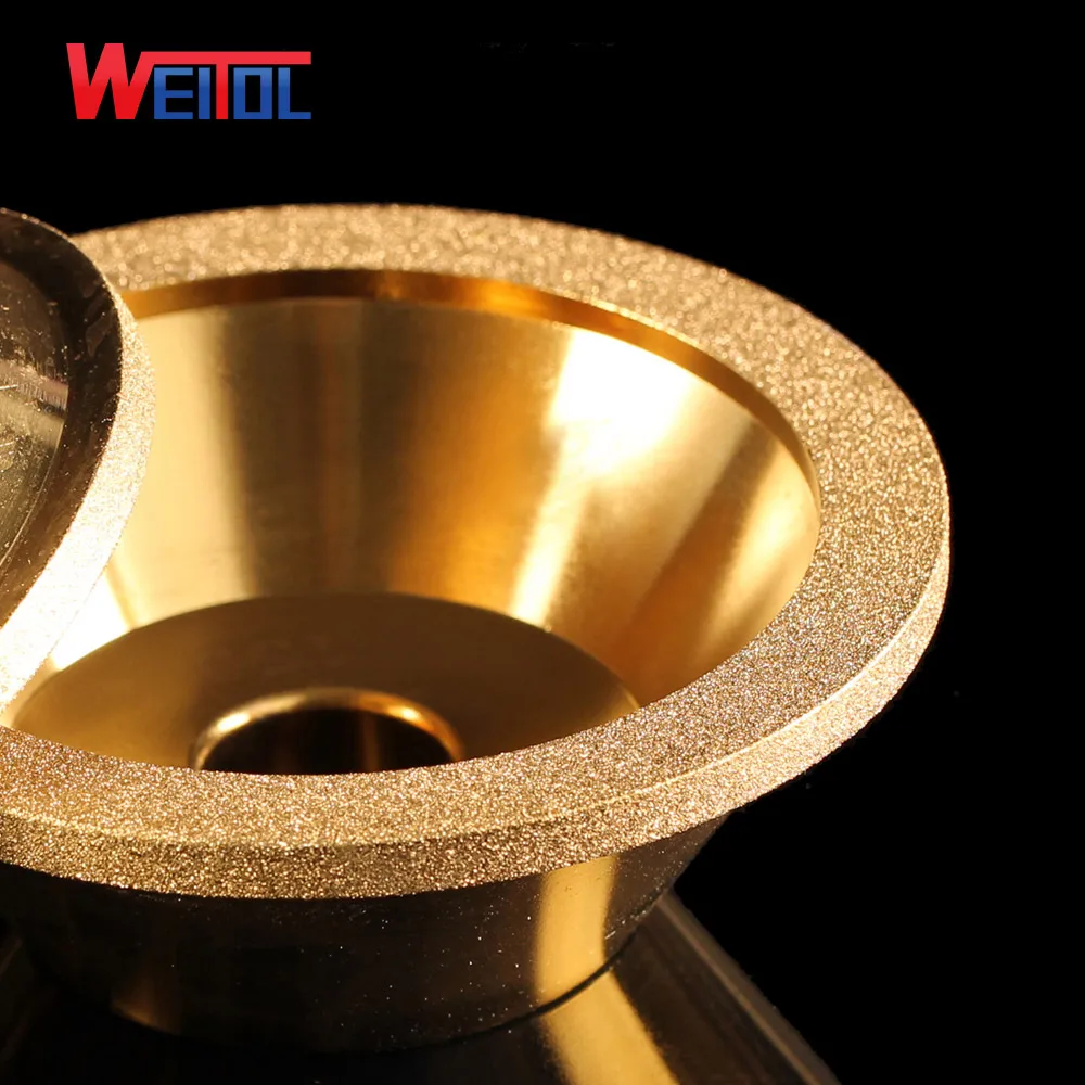 WeiTol 1 шт. Золотой алмазный шар, шлифовальный круг из сплава, высокопрочный износостойкий шлифовальный круг, ручной, механическое использование