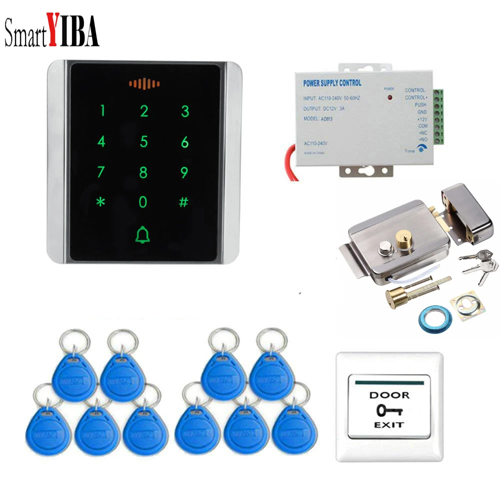

SmartYIBA Password ID Cards Access Controller Device Waterproof Card Reader System Security Door Lock Access Control Keyboad
