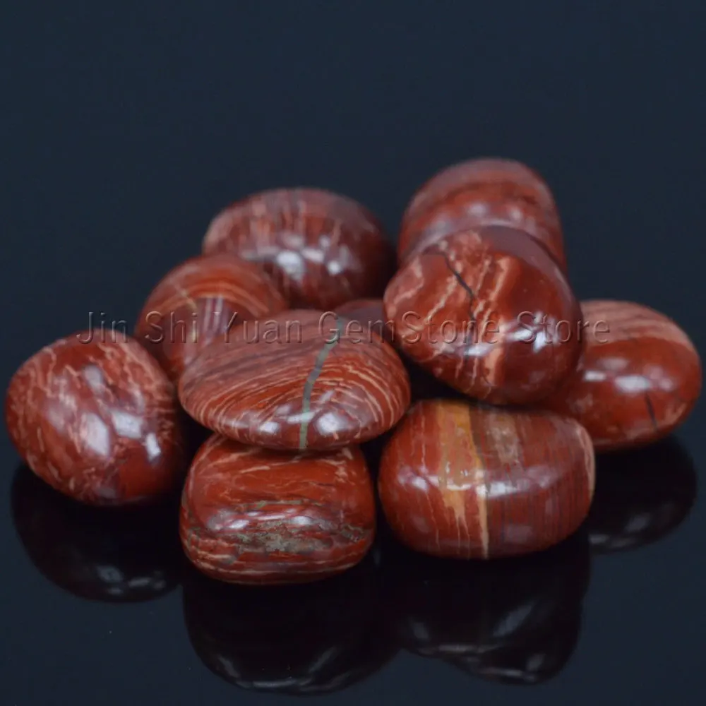 Bulk Tumbled Banded Jasper Stones Natural Polished Gemstone Supplies for Wicca, Reiki, and Energy Crystal Healing 