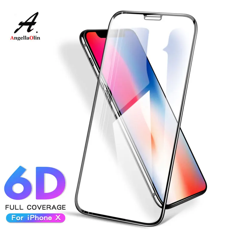 6D Curved Edge Tempered Glass For IPhone 11 Pro Xs Max XR X 10 7 8 6 6s