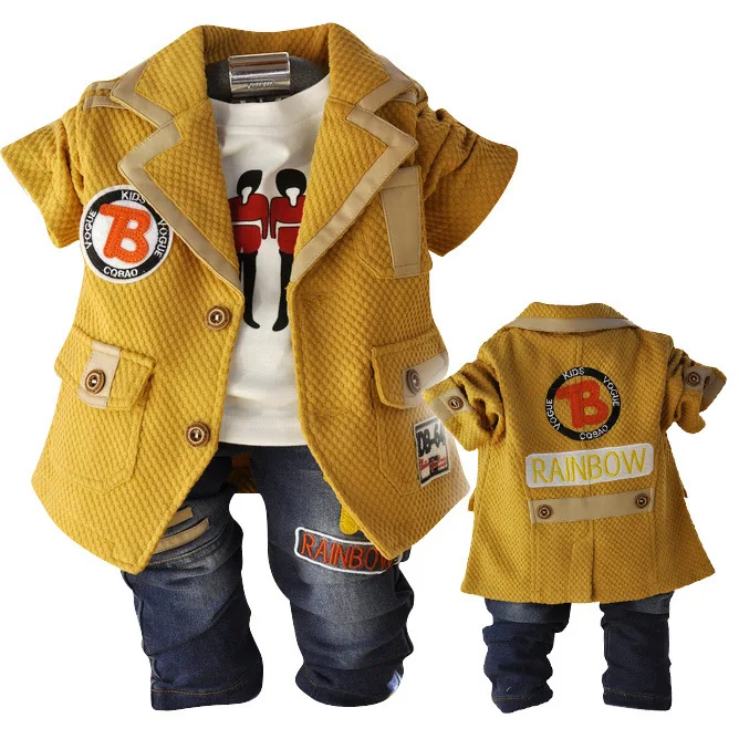 

Anlencool 2017 Free shipping Spring Valley posture infants models new European style leisure suits boy suit baby clothing