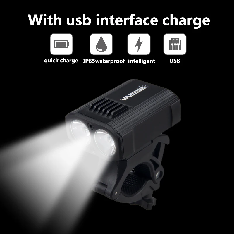 Excellent Waterproof Front Bicycle Lantern 1200 Lumen Bike Headlight USB Rechargeable Bike Light 5 Modes Cycling Flashlight 2 Excellent Waterproof Front Bicycle Lantern 1200 Lumen Bike Headlight USB Rechargeable Bike Light 5 Modes Cycling Flashlight 2