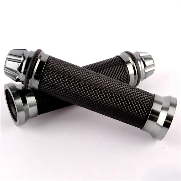 Universal 7/8" 22mm Handlebar Hand Grips For SUZUKI DRZ 125 350 400 DR200 LTZ400 RM125 250 - Цвет: Grey