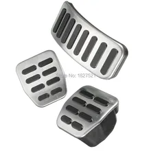 3 Unids/set Universal de Alta Calidad de Acero Inoxidable Pedales de MT Para VW Polo Para Golf MK4 Jetta MK4 Para Bora