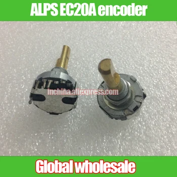 

2pcs ALPS EC20A 16-type Vertical Encoder Potentiometer / Stepping 24 points Copper Handle Length 30MMF