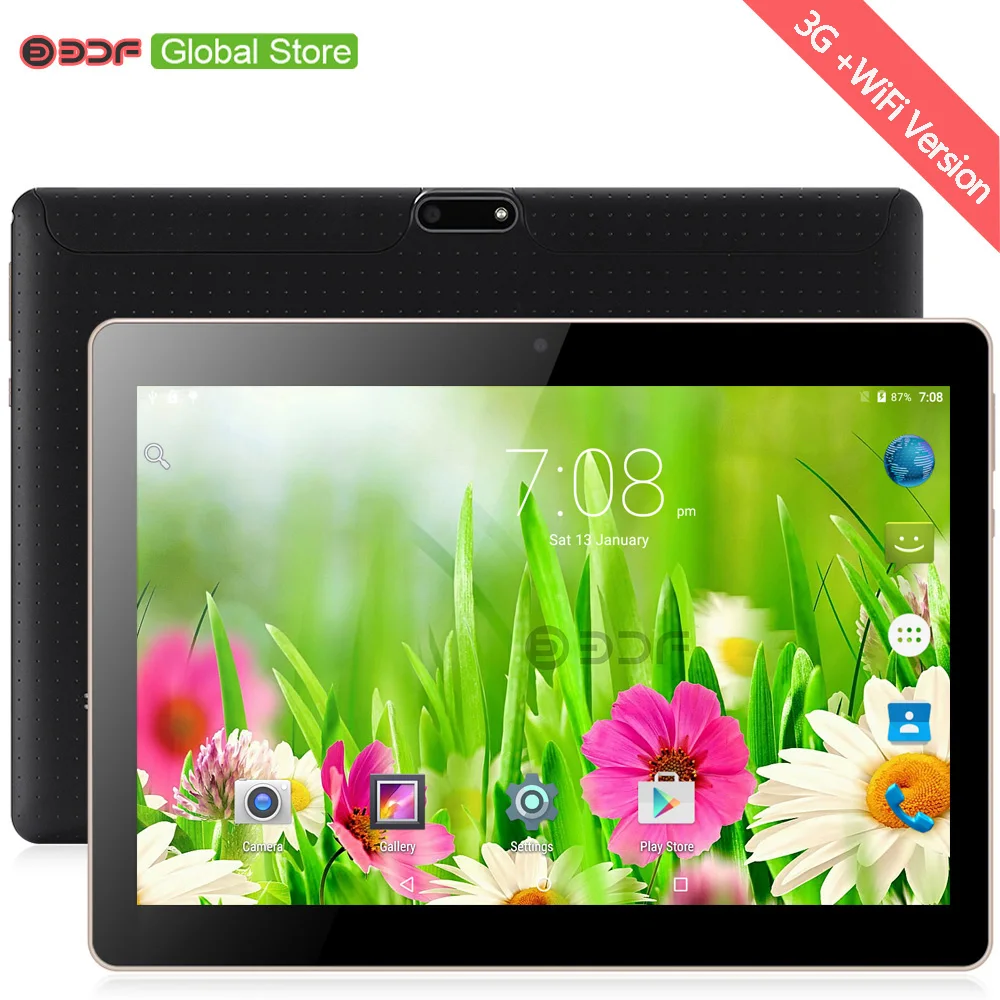 

BDF 10 Inch Android 6.0 Mobile Phone Call SIM Card Tablets Pc 4GB RAM+32GB ROM Quad Core 5Mp Camera Dual SIM Card Tabletts Pad