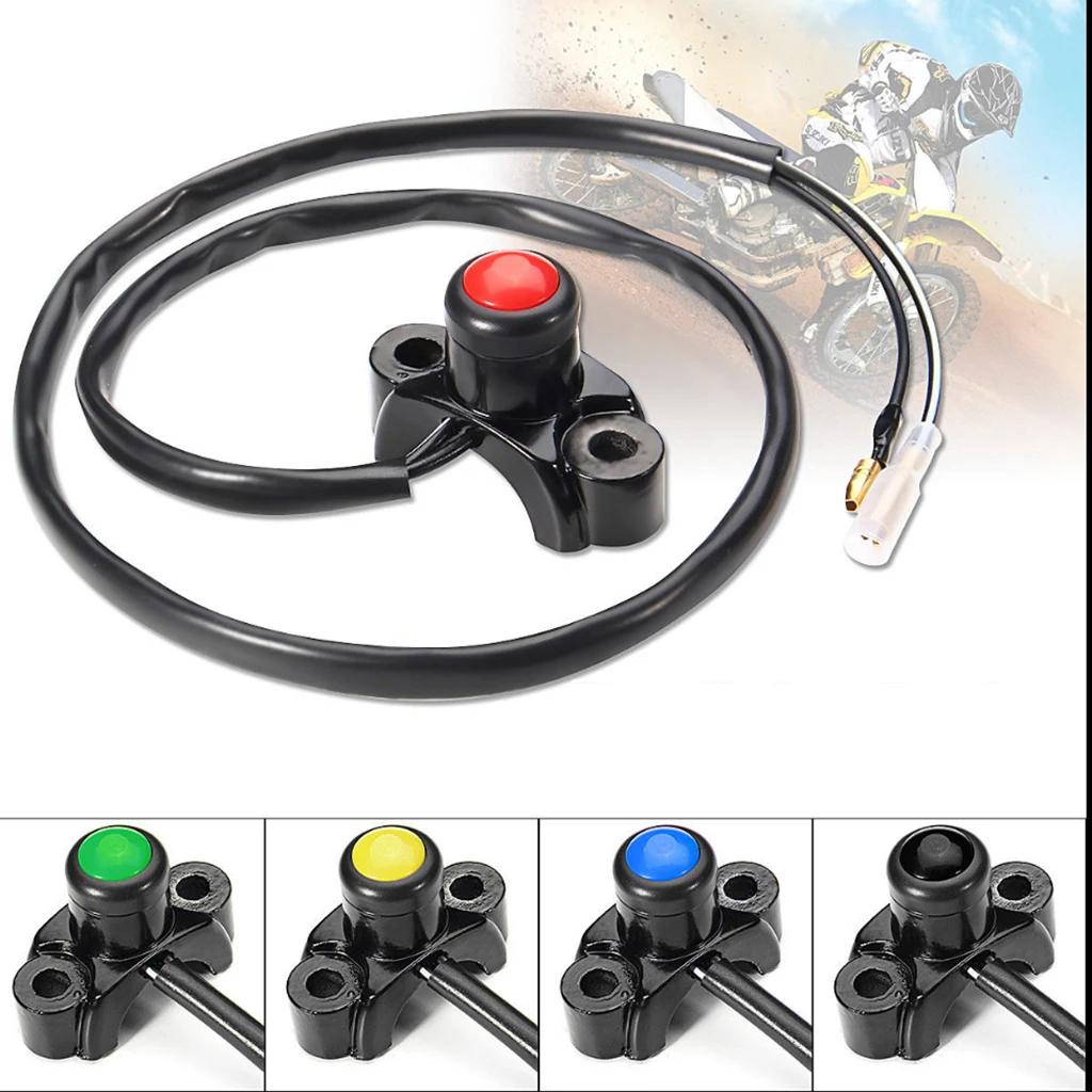 Motorcycle ATV 22mm Handlebar Engine Kill Stop Start Button Switch for ATVs Quad Bikes Go Carts  Bikes Motocross Bikes 