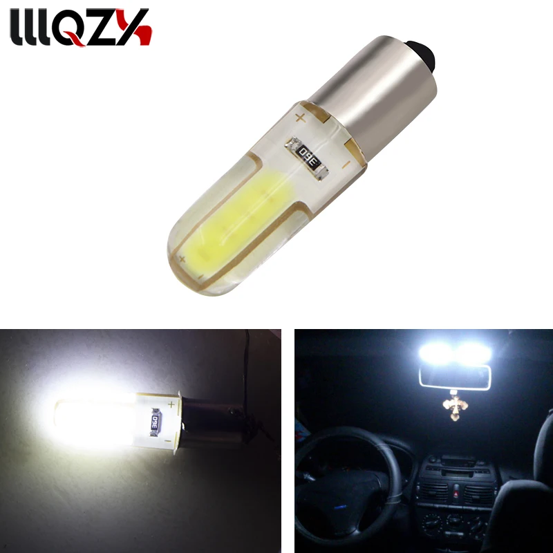 

1pc T11 T4W 363 BA9S COB Led silicone auto Signal lamp Car License Plate Light Turn Signal Bulb Parking Lights Door Lamp Car led