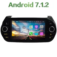 GPS Navi Android 7.1.2 Quad Core 2GB RAM Wifi Car DVD radio for Fiat Fiorino 2008 2009 2010 2011 2012 2013 2014 2015 2016 2017