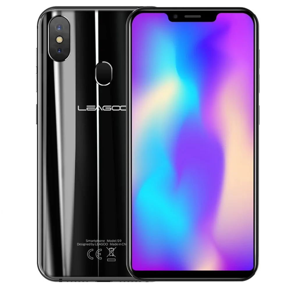 LEAGOO S9, 4 Гб ОЗУ, 32 Гб ПЗУ, смартфон, 5,85 дюймов, HD экран, Android 8,1, MT6750, четыре ядра, две задние камеры, FM, OTG, 4G, сотовый телефон