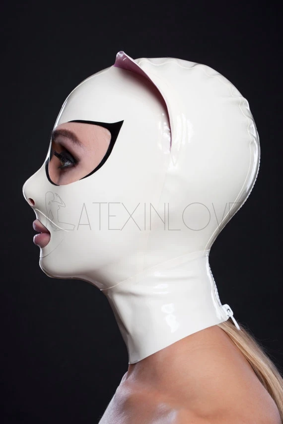 Sexy-White-Latex-Cat-Mask-Open-Eyes-Mouth-Nose-with-Back-Zipper -1