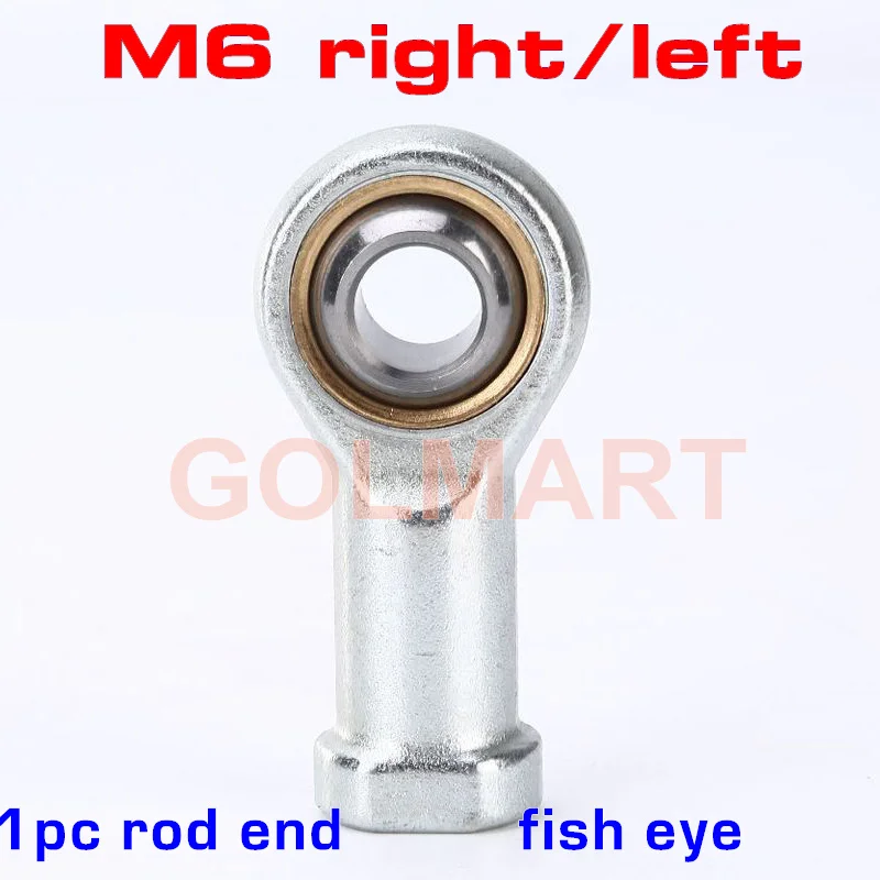 BRDI16906 Bearings 100Pcs SI6T/K SIL6T/K 6mm M6 Metric Fish Eye Left Female Male Right Hand Thread Rod End Joint Bearing SI6TK SIL6TK PHSA6 PHSAL6 BRDI16906 Bearings 100Pcs SI6T/K SIL6T/K 6mm M6 Metric Fish Eye Left Female Male Right Hand Thread Rod End Joint Bearing SI6TK SIL6TK PHSA6 PHSAL6