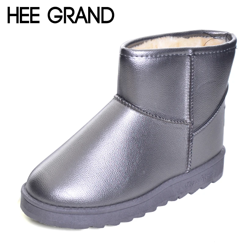 HEE GRAND/Водонепроницаемая повседневная обувь на меху женские зимние теплые