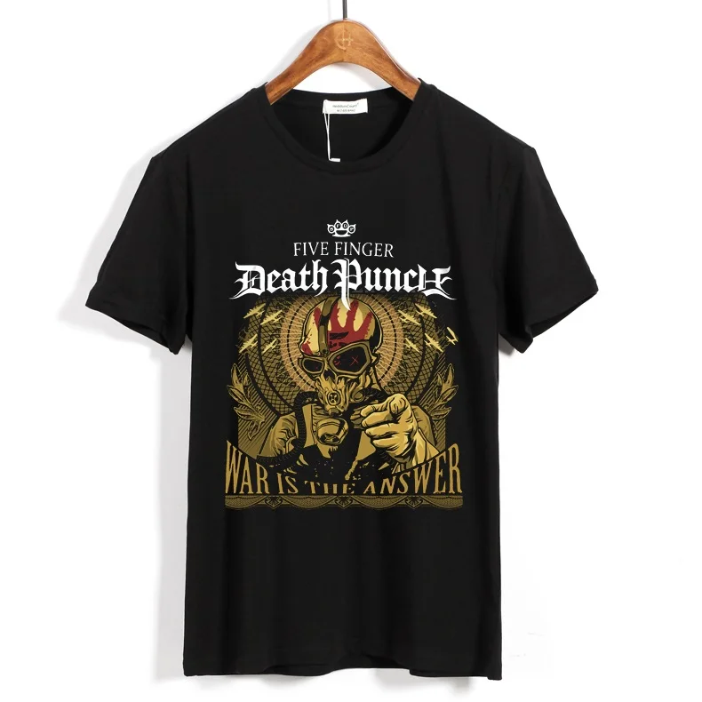 19 дизайнов уличная Harajuku Five Finger Death Punch ropa mujer рок рубашка 5FDP Hardrock тяжелый металл панк череп camisetas