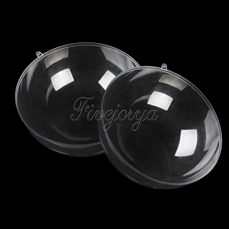 

5Pcs/Lot 30mm Transparent Plastic Gift Candy Box Fillable Ball Baubles Decor Wedding Xmas Christmas Tree Decoration