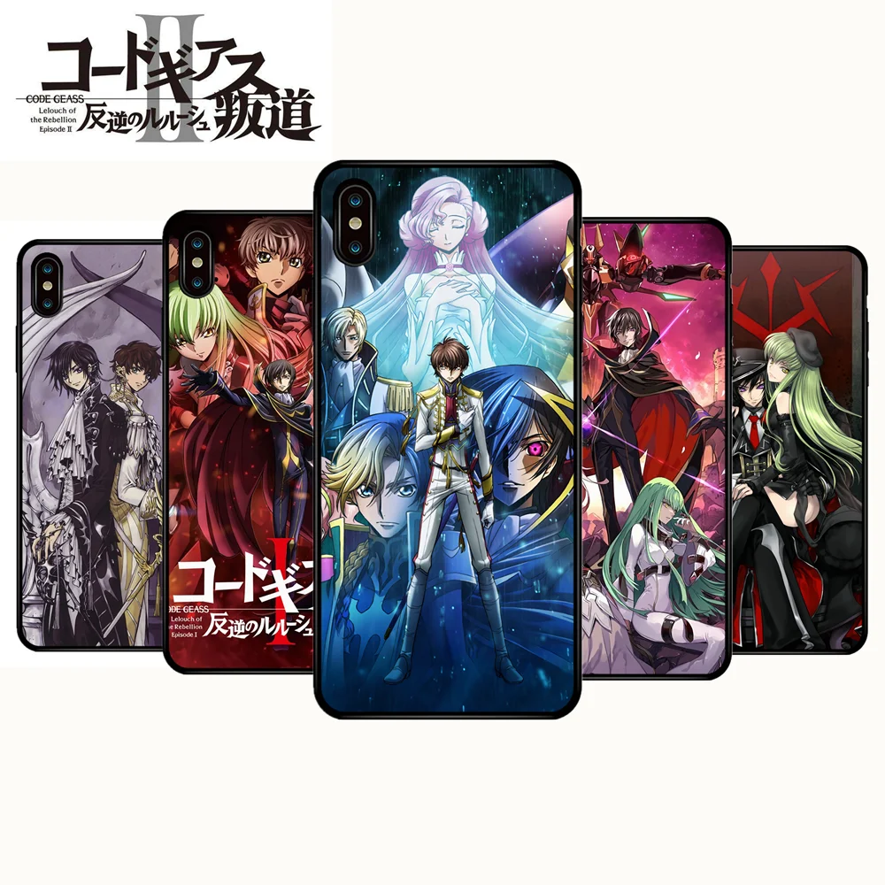 Код Geass Hangyaku no Lelouch мягкий чехол для телефона Iphone XR XS X 6 7 8 Plus Oppo VIVO HUAWEI XIAOMI|Рисование
