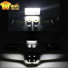 Motorcycle Adjustable Angle License Number Plate Frame Holder Bracket