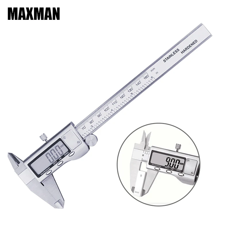 MAXMAN 0 150mm Calipers Measuring Tool Stainless Steel Indication Error