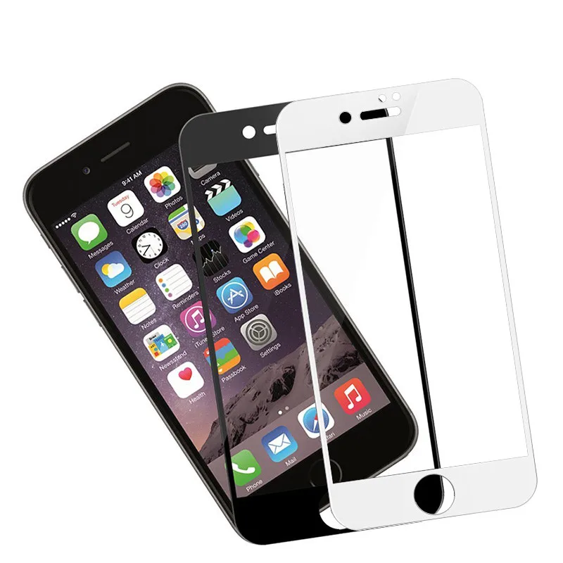 Full-Cover-Tempered-Glass-Screen-Protector-for-iPhone-6-7-Plus-6s-Plus-White-and-Black