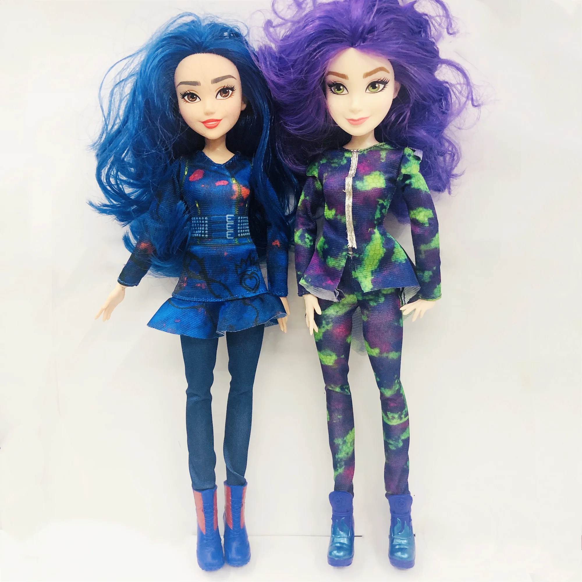 

Rare 28cm Original Girls evie Princess Blue hair White skin Dolls toy beautiful doll Christmas Gift