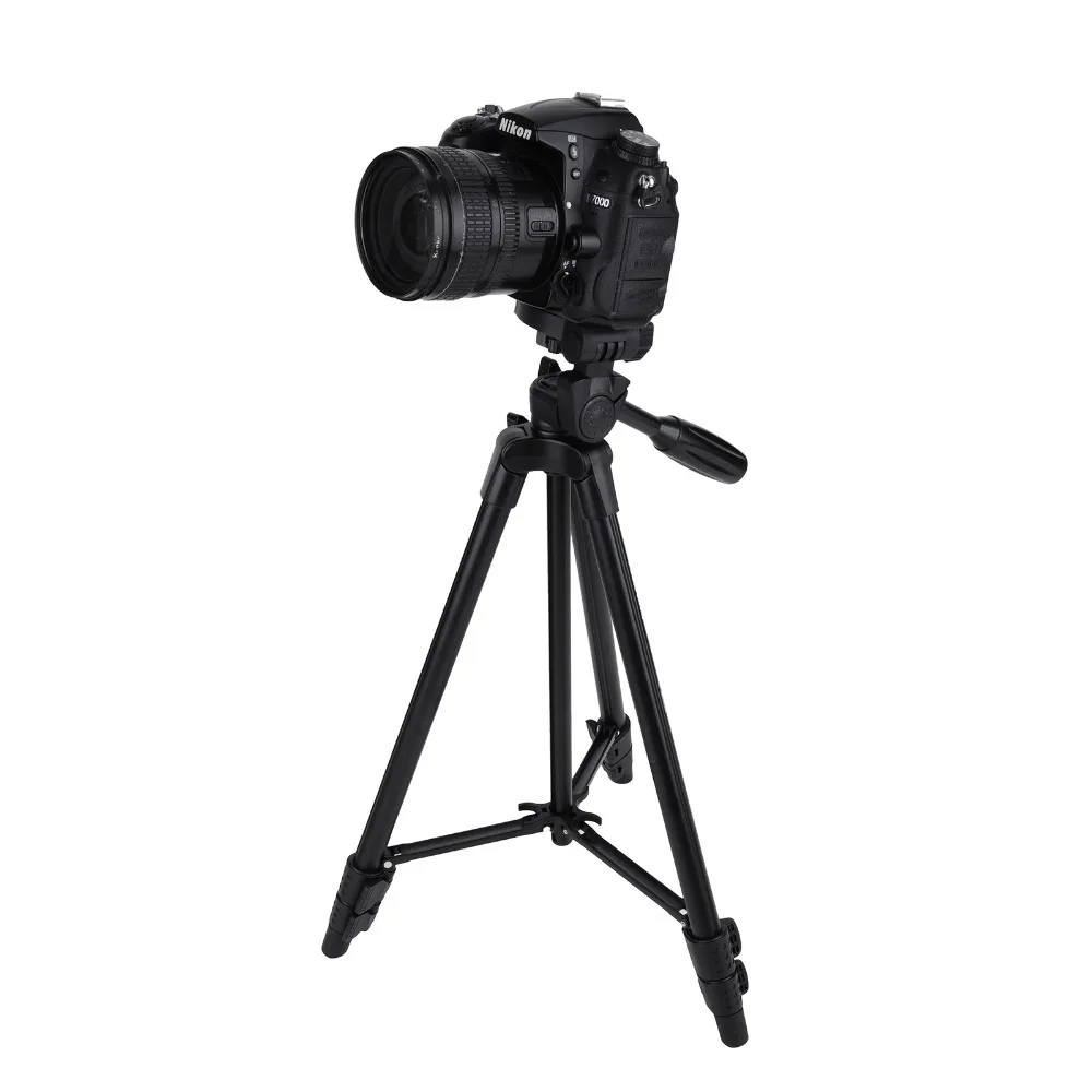 VCT-520 легкий Pro Камера штатив-Трипод стойка W/3 с трехсторонней головкой+ сумка для цифровой зеркальной камеры Canon Nikon sony DSLR