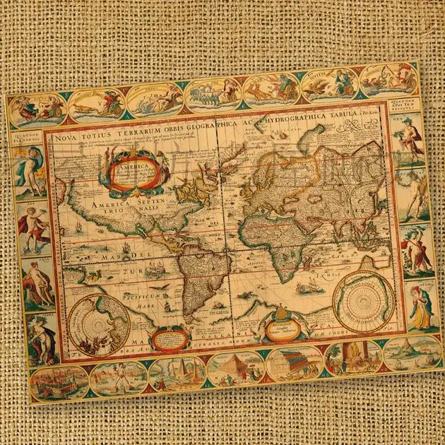 Buy Nostalgic vintage cowhide paper decorative