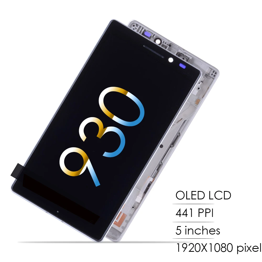 

Original AMOLED 5.0"Display For NOKIA Lumia 930 LCD Touch Screen Frame Assembly Digitizer For NOKIA Lumia 930 LCD Screen RM-1045