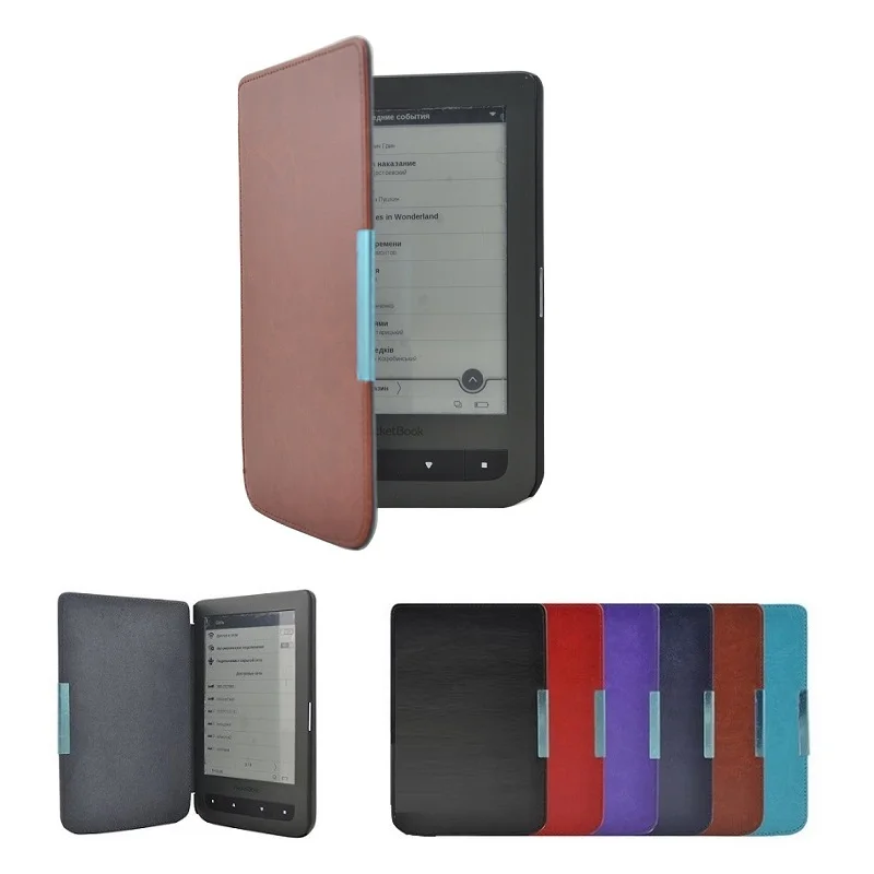 Solque из искусственной кожи книги чехол для Pocketbook 614 Ultra Slim магнит откидная крышка