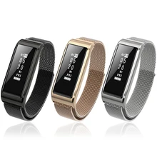 Sensible Wristband Bluetooth Pedometer IP67 Waterproof Sensible Bracelet Coronary heart Fee Monitor Health Tracker for IOS Android Cellphone