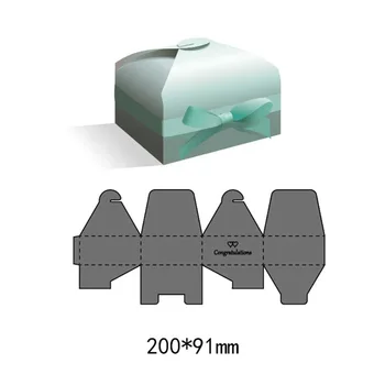 

new hot diy box cutting Dies Decor METAL CUTTING DIES Craft Embossing Scrapbooking paper craft home decoration 200*91mm