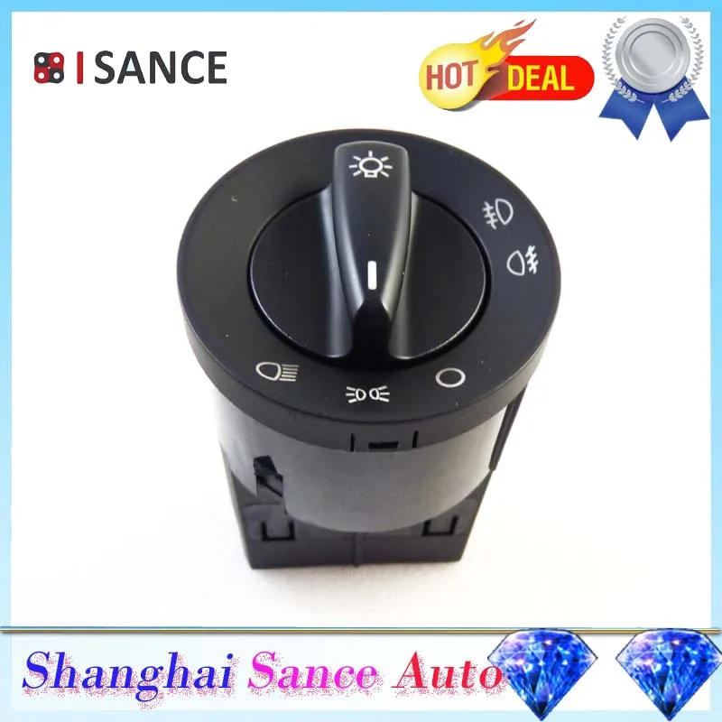 ISANCE Headlight Switch Control 1C0941531A For VW Golf / Jetta / Bora Mk4 Passat B5 Polo 9N