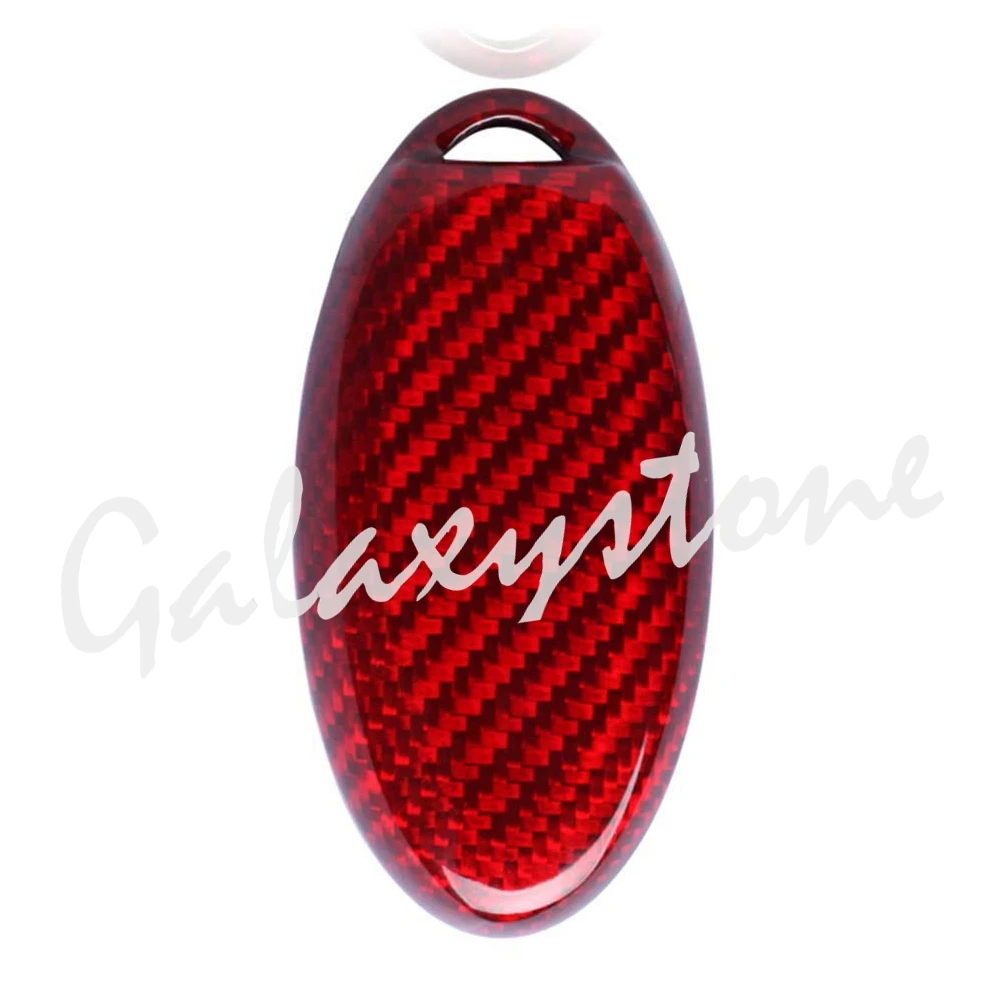 Carbon Fiber Remote Key Cover Case Fits Nissan GTR Infiniti QX EX70 Red | Автомобили и мотоциклы
