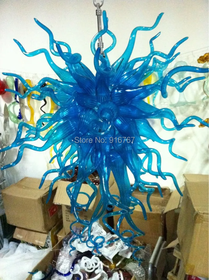 

Free Shipping Brilliancy Blue Murano Glass Lamp Chandelier