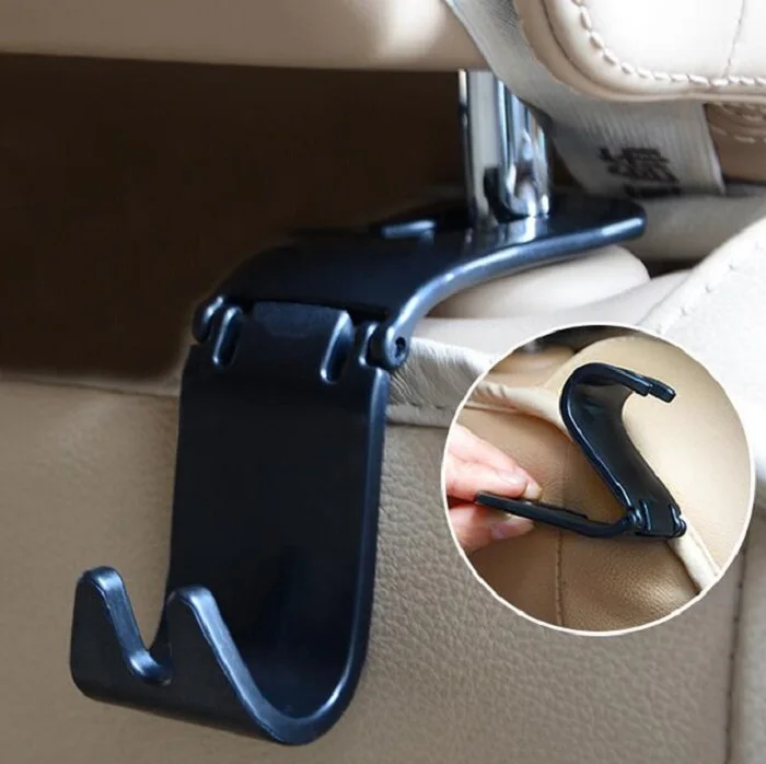 

rete automobile Universal car hooks nice for clothes Handbags Grocery Bags headrest chair Seat back rear storage holder hangers