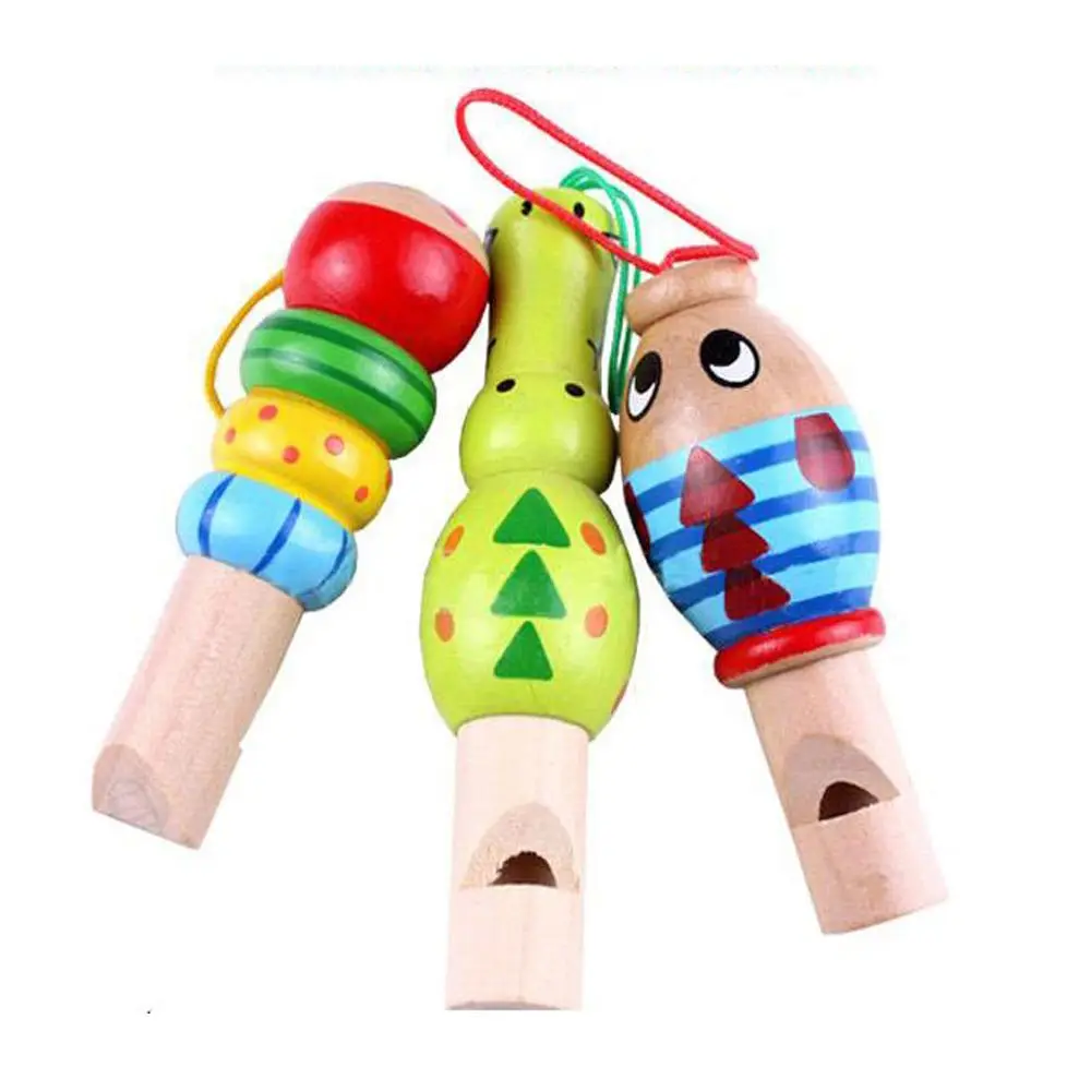 

New Lovely Cartoon Mini Creative Animal Whistle Music Enlightenment Children Educational Wooden Toys Intellectual Develop