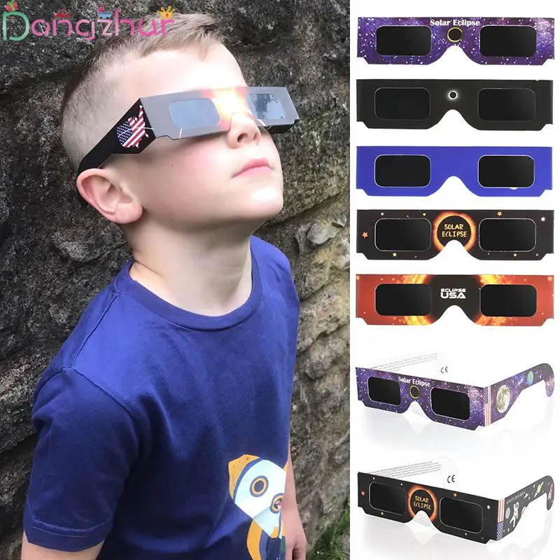 Environmental Protection Pet Solar Eclipse Glasses Random Color 14*3