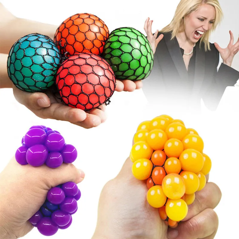 Забавный мячик для снятия стресса 6 см/5 см Novetly Squeeze Ball ручных упражнений на