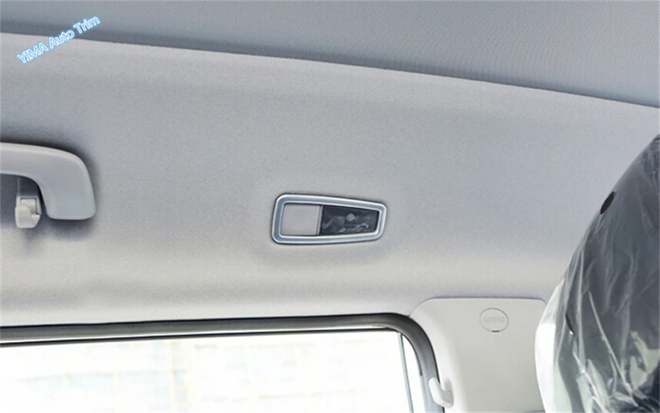 

For Hyundai Tucson 2016 ABS Interior Rear Roof Reading Lamp Light Cover Trim 2 pcs / set