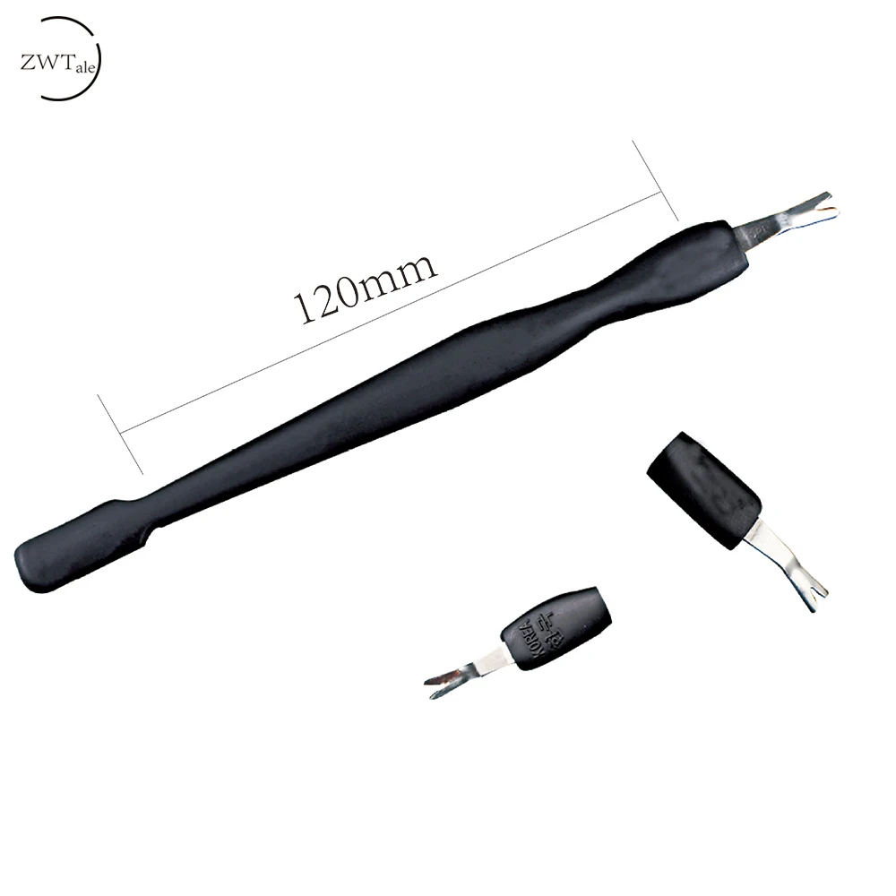 

ZWTale Nail Cuticle Pusher Dead Skin Removal Fork Trimmer Cuticle Remover Trimmer Manicure Pedicure Tools Nail Art Accessory