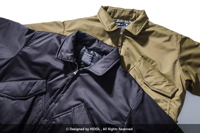 Зимняя Толстая негабаритная куртка-парка в стиле милитари летчика ВВС, винтажная куртка-бомбер с карманами на молнии MA1, Мужская Ретро куртка в стиле хип-хоп, Swag